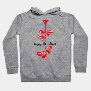 Enjoy The Silence - Red & Black Hoodie